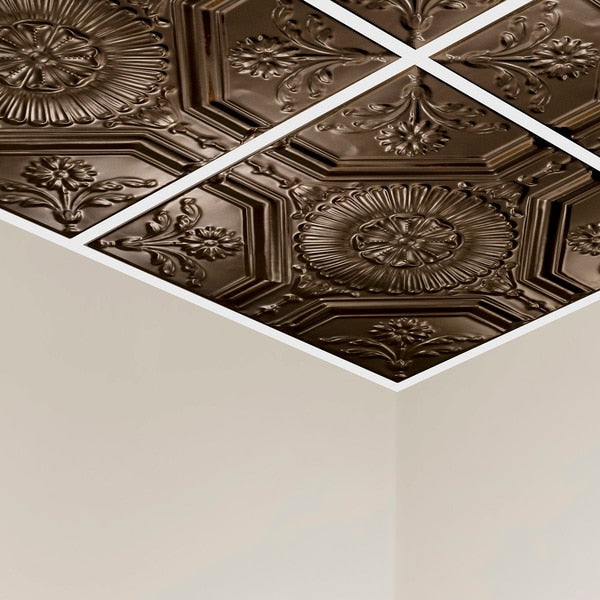 Rochester Ceiling Tile, 24 in W x 24 in L, 5 PK