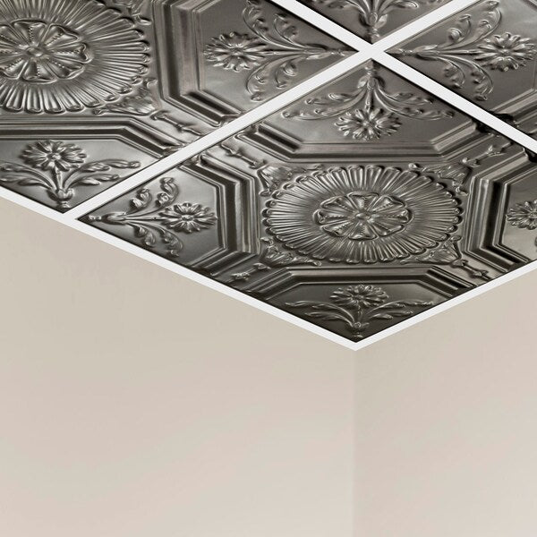 Rochester Ceiling Tile, 24 in W x 24 in L, 5 PK
