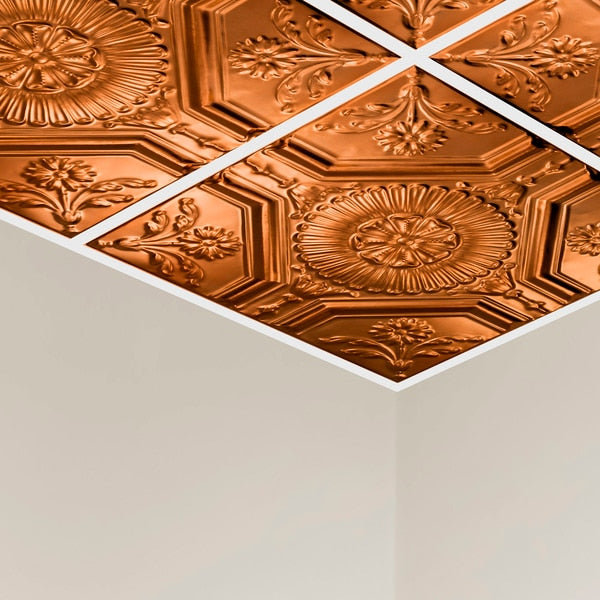Rochester Ceiling Tile, 24 in W x 24 in L, 5 PK