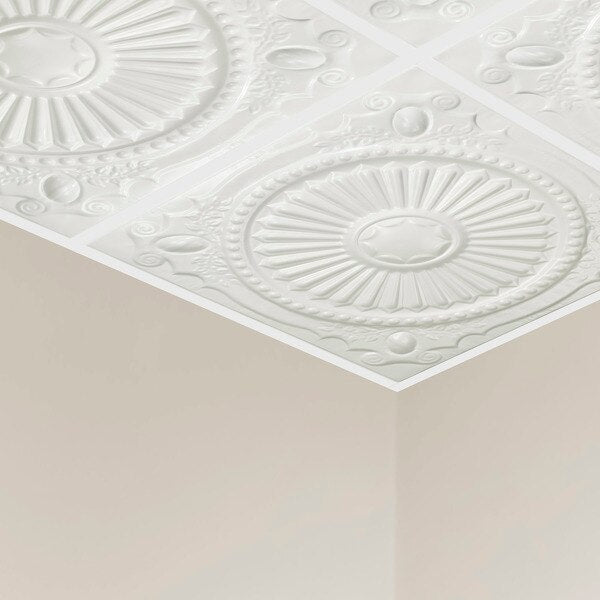 Toronto Ceiling Tile, 24 in W x 24 in L, 5 PK