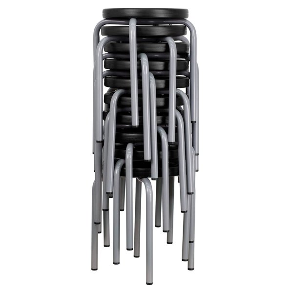 Stool, Black, 17