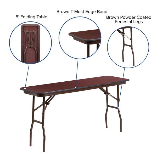 Rectangle Training Table, 18