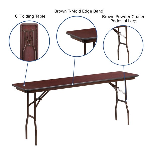 Folding Training Table, 72