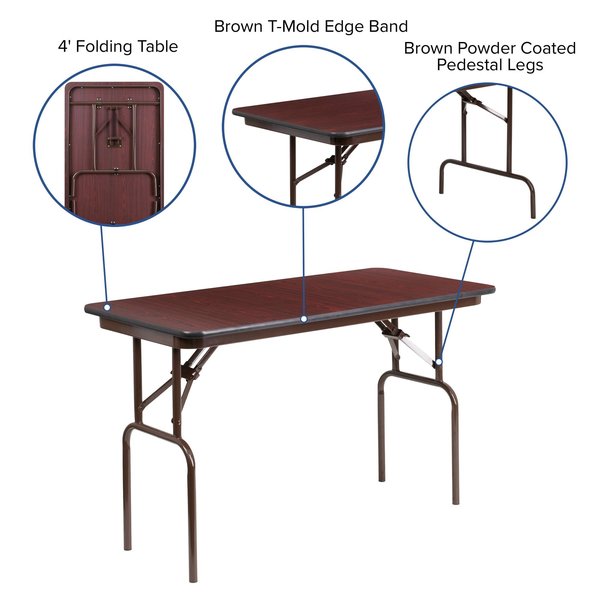 Rectangle Folding Table, 24