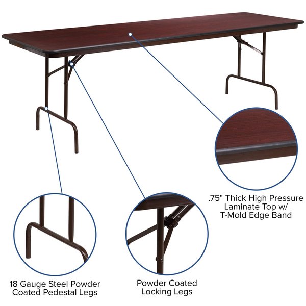 Rectangle Folding Table, 30