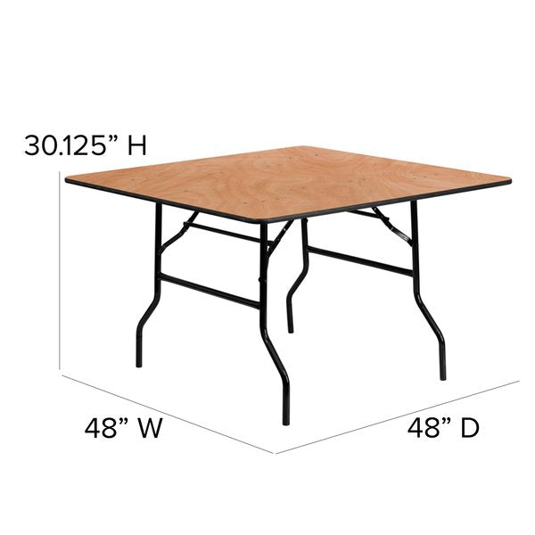 Square Folding Table, 48