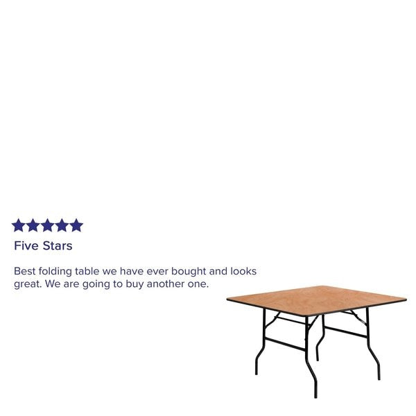 Square Folding Table, 48