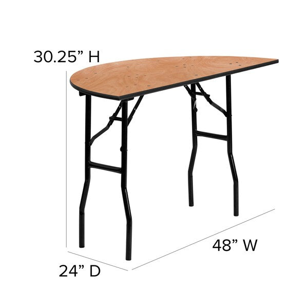 Half Round Folding Table, 48