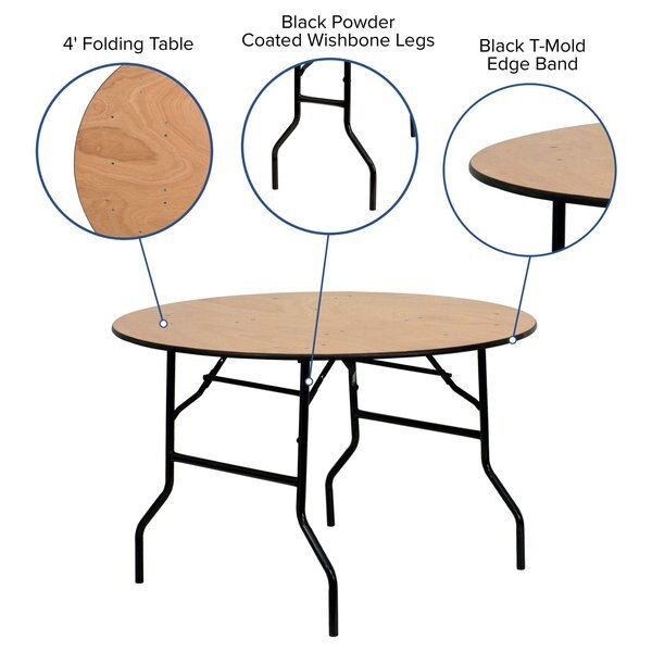 Round Folding Table, 48