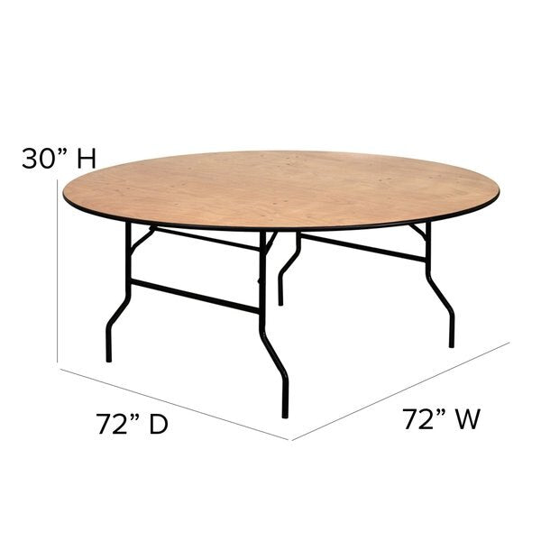 Round Folding Table, 72