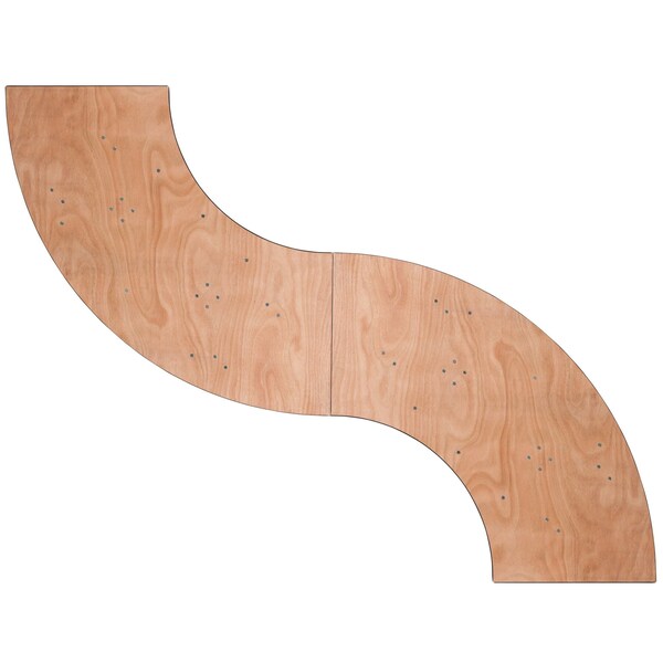 Serpentine Serpentine Wood Table, 65