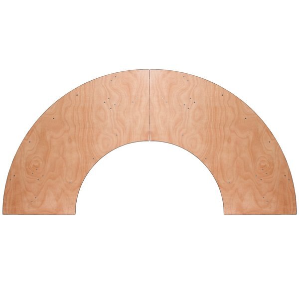 Serpentine Serpentine Wood Table, 7.25 ft. x 2.5 ft., 30