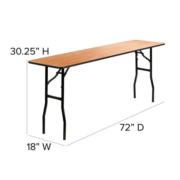 Rectangle Training Table, 18