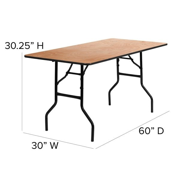 Rectangle Folding Table, 30