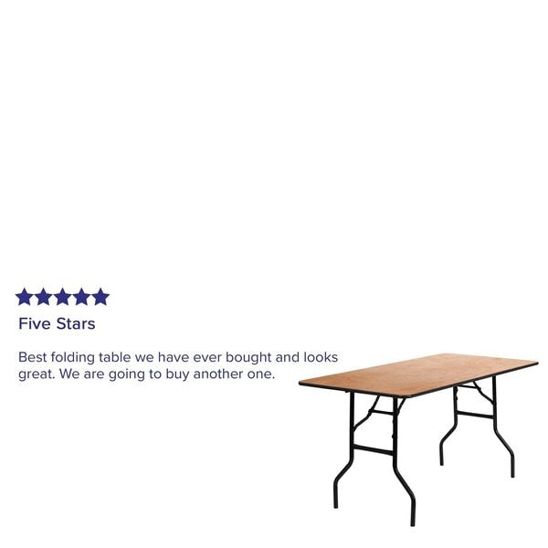 Rectangle Folding Table, 30