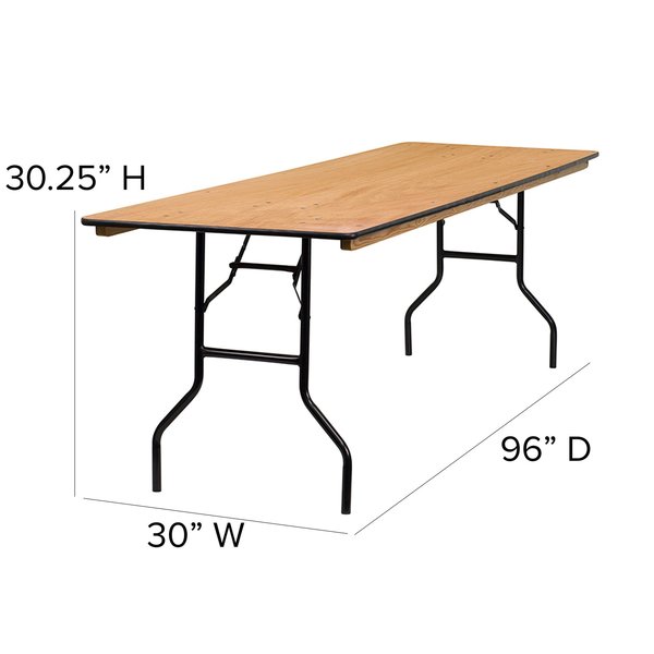 Rectangle Folding Table, 30