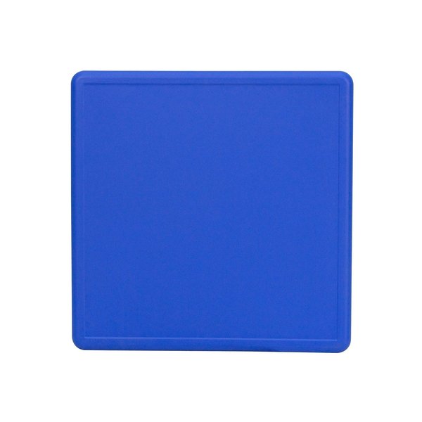 Square Activity Table, 24 X 24 X 23.75, Plastic, Steel Top, Blue