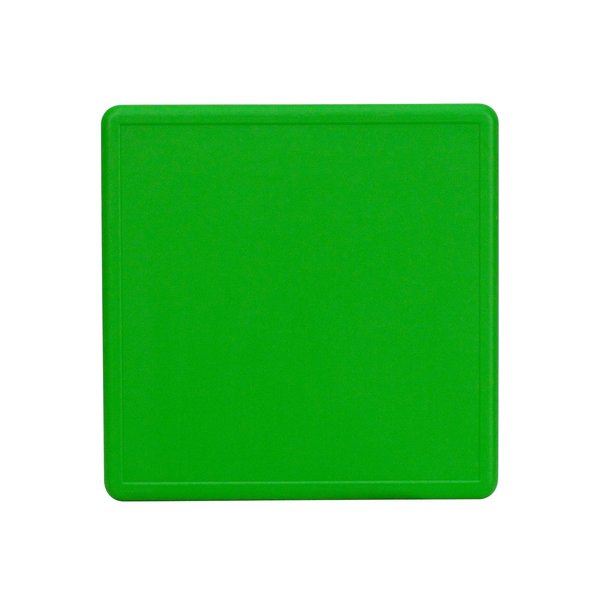 Square Activity Table, 24 X 24 X 23.75, Plastic, Steel Top, Green