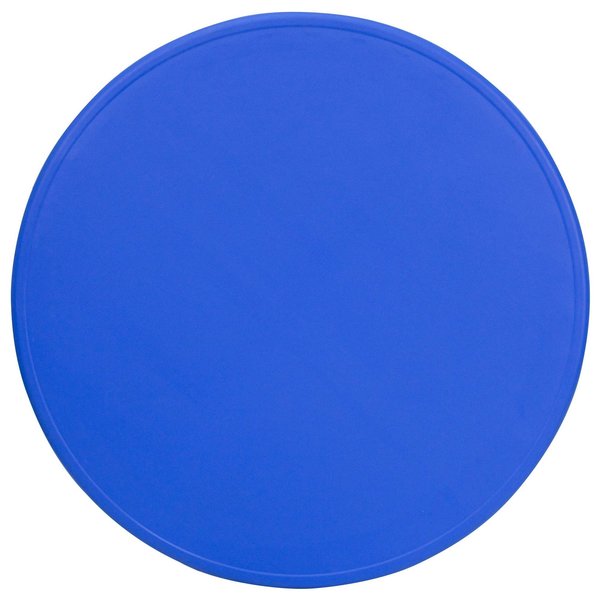 Round Activity Table, 45 X 45 X 23.75, Plastic, Steel Top, Blue