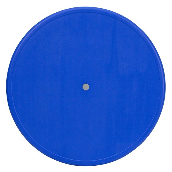 Round Activity Table, 33 X 33 X 23.75, Plastic, Steel Top, Blue