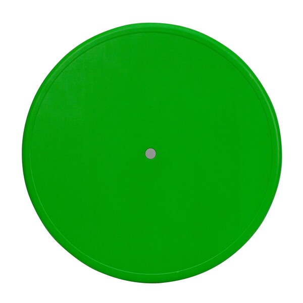Round Activity Table, 33 X 33 X 23.75, Plastic, Steel Top, Green