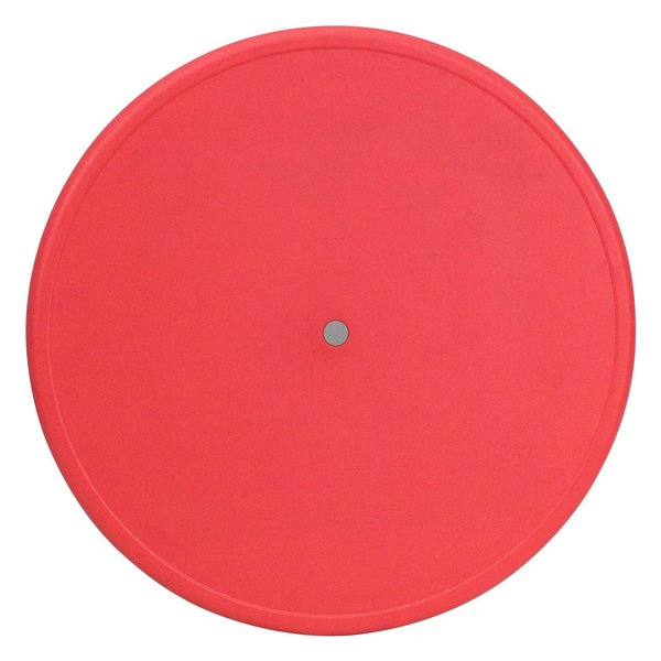 Round Activity Table, 33 X 33 X 23.75, Plastic, Steel Top, Red