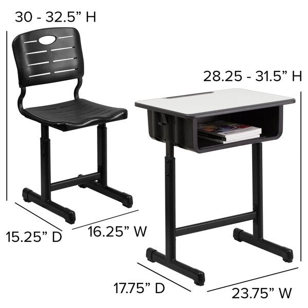 Desk Chair, 16-1/4