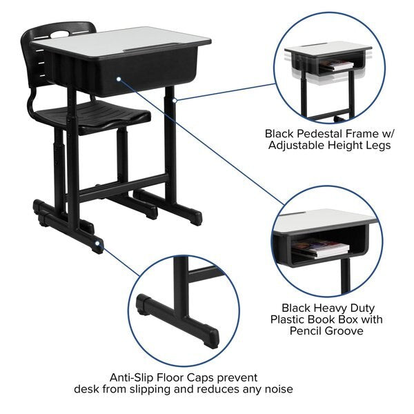 Desk Chair, 16-1/4