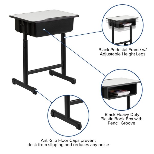 Student Desk, 17-3/4