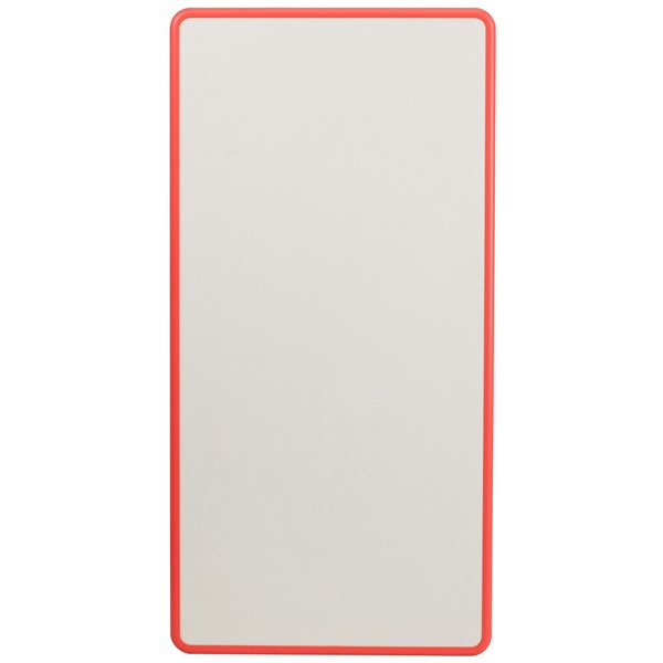 Rectangle Activity Table, 23.625 X 47.25 X 23.5, Plastic, Steel Top, Red