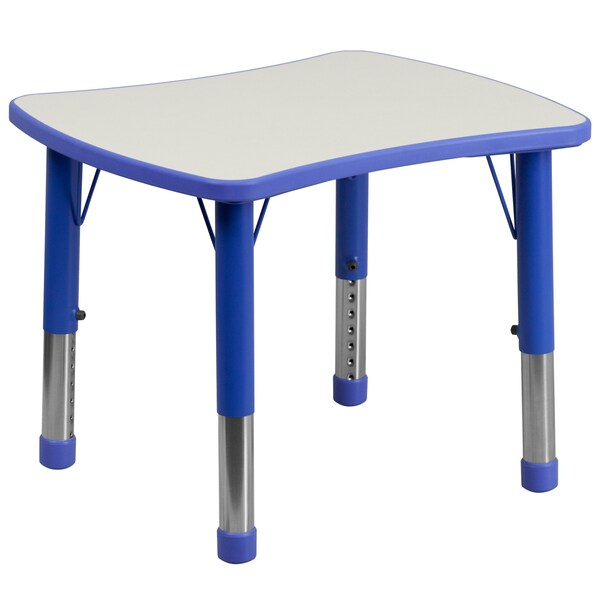 Rectangle Preschool Table, Bl, 21.875