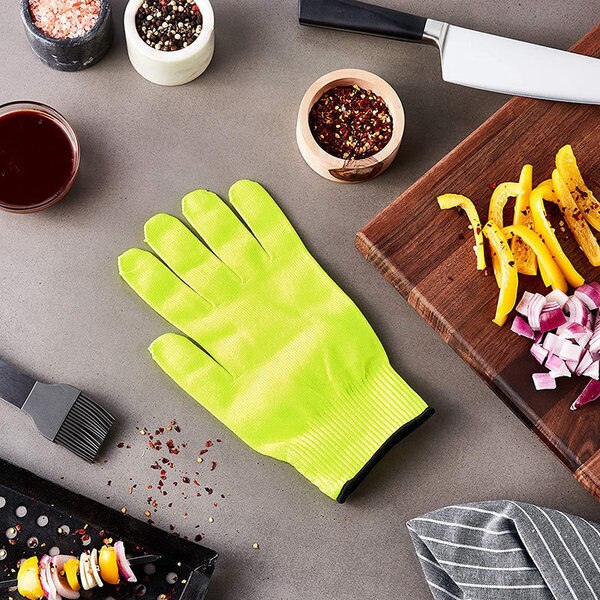 Cut Resistant Gloves, A4 Cut Level, Uncoated, L, 1 PR