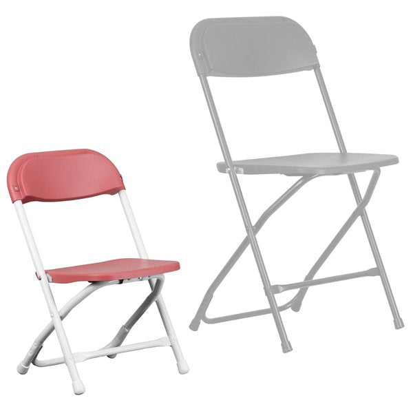 Kids Folding Chair, Burgundy