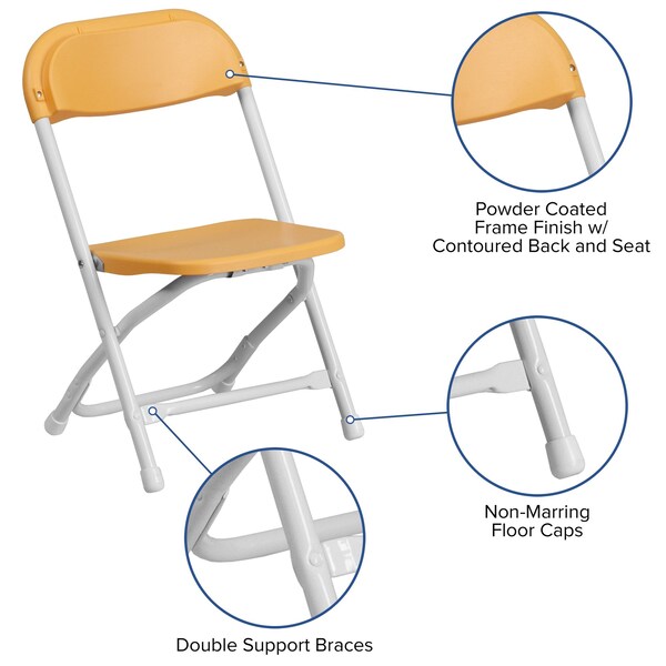 Kids Folding Chair, Yellow