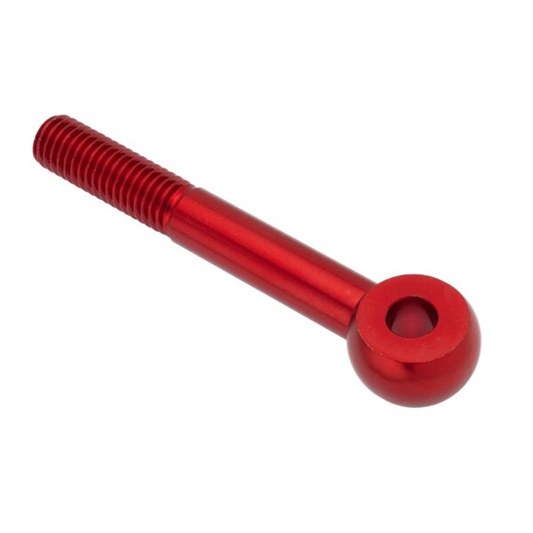 Rod End, Aluminum, Red Anodized, 5/8