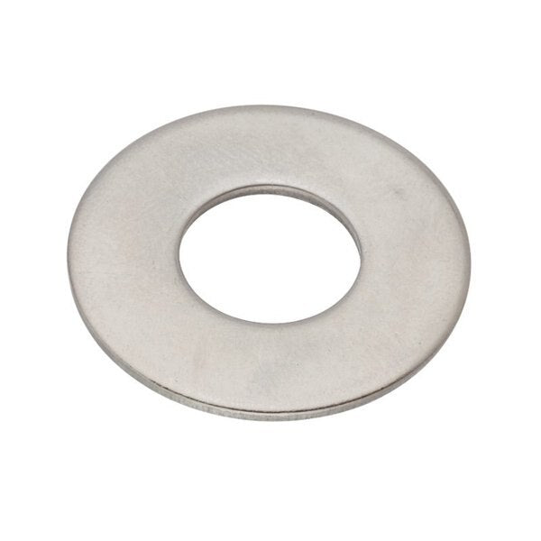 Flat Washer, Fits Bolt Size 7/16 in , Stainless Steel Plain Finish, 100 PK