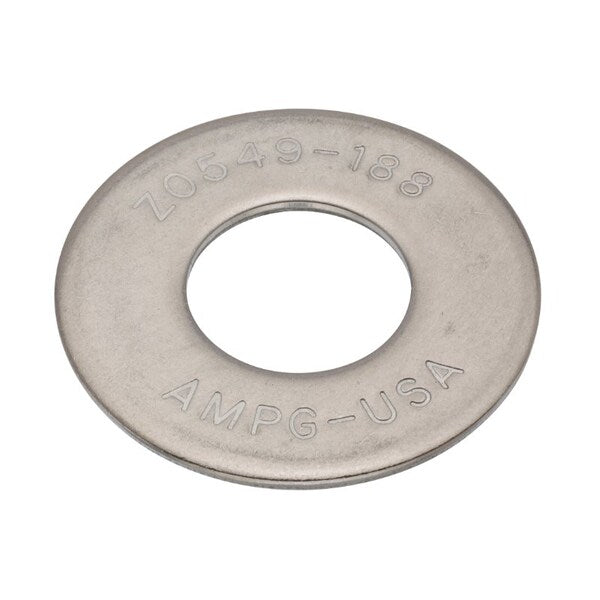 Flat Washer, Fits Bolt Size 5/8 in , Stainless Steel Plain Finish, 50 PK