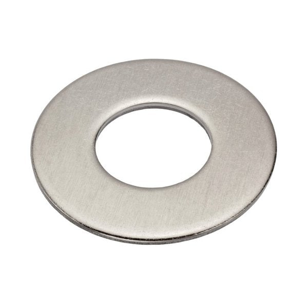 Flat Washer, Fits Bolt Size 7/8 in , Stainless Steel Plain Finish, 10 PK