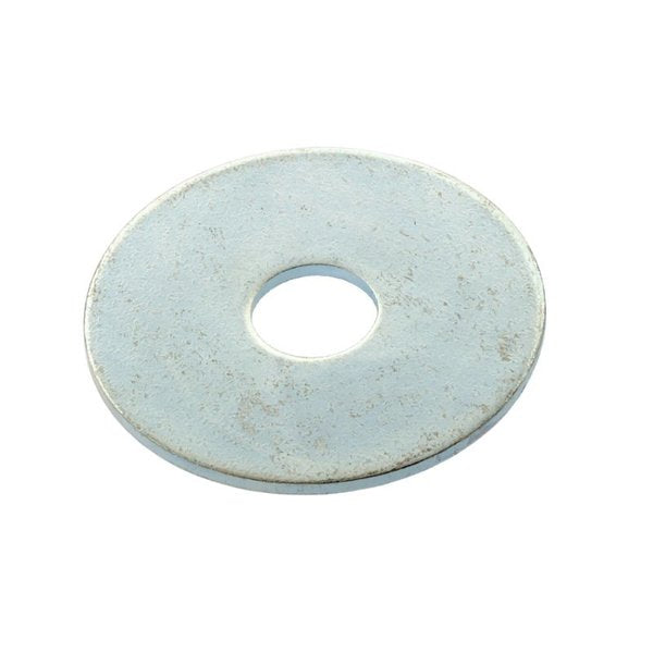 Fender Washer, Fits Bolt Size 3/8 in , Steel Zinc Plated Finish, 100 PK (Discontinued)