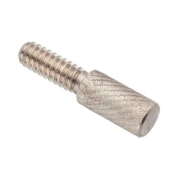 Thumb Screw, #10-24 Thread Size, Round, Plain 18-8 Stainless Steel, 1/2 in Head Ht, 1/2 in Lg