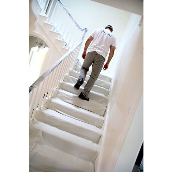 Eliminatorâ¢ Leakprf/SlipResist Drop Cloth, 4ftLx15ftW