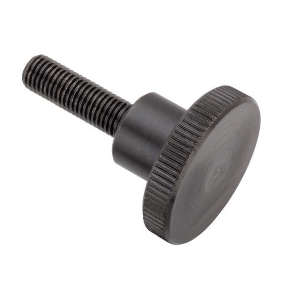 Thumb Screw, #10-32 Thread Size, Wing/Spade, Black Oxide Steel, 1/2 in Head Ht, 1 in Lg