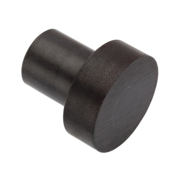 Rest Button, 1X1/2, Steel Black Ox