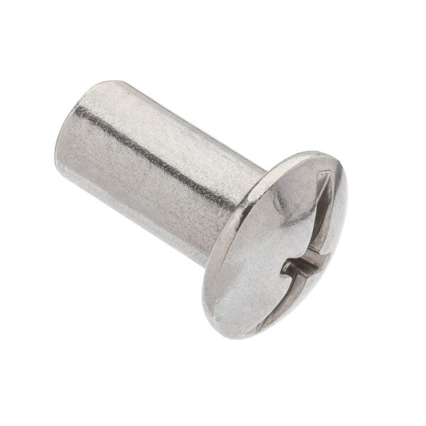 Barrel Bolt, #10-24, 1/2 in Brl Lg, 1/4 in Brl Dia, 316 stainless steel Plain, 5 PK