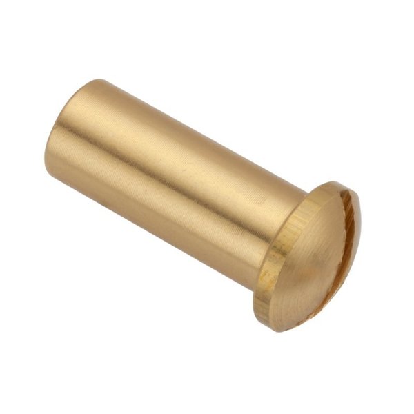 Barrel Nut, #10-32, 3/4 in Brl Lg, 5/16 in Brl Dia, Brass Unfinished