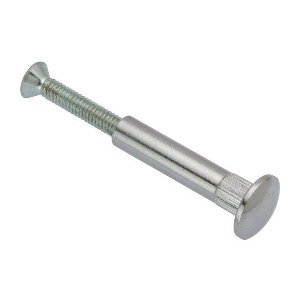 Arch Barrel, #8-32, 1 3/16 in Brl Lg, 1/4 in Brl Dia, Brass Chrome