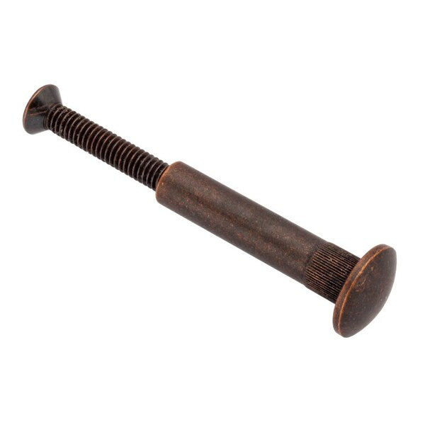 Arch Barrel, #8-32, 1 3/16 in Brl Lg, 1/4 in Brl Dia, Brass Plain