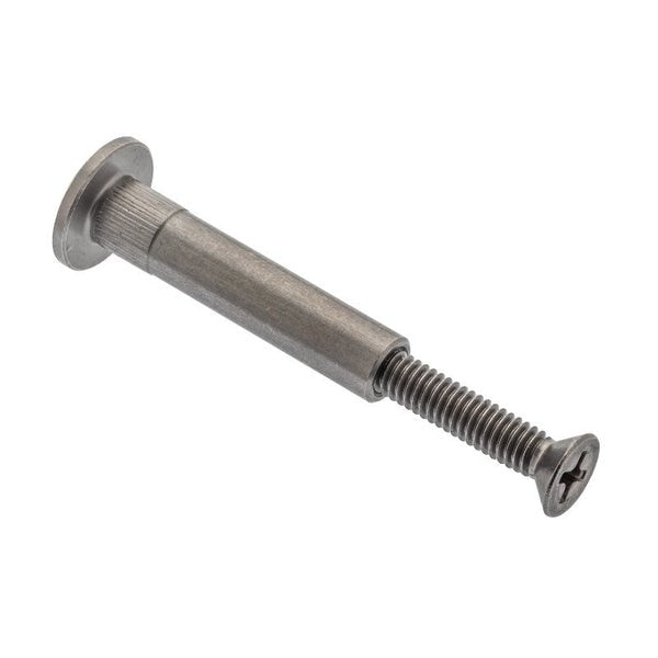 Arch Barrel, #8-32, 1 3/16 in Brl Lg, 1/4 in Brl Dia, 18-8 Stainless Steel Plain