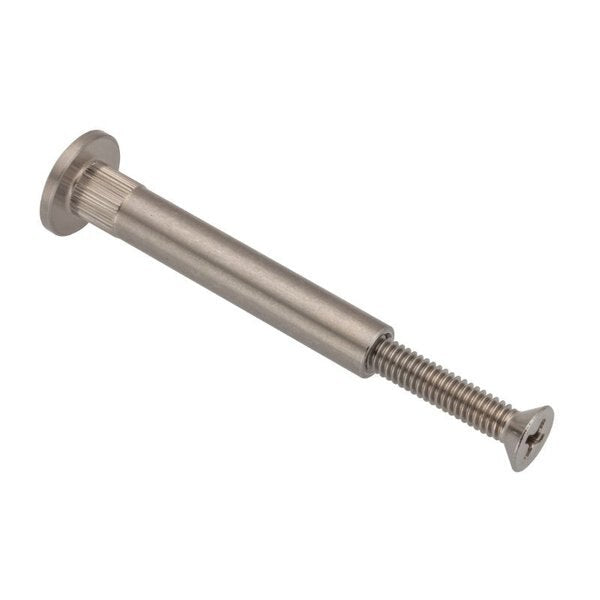 Arch Barrel, #8-32, 1 9/16 in Brl Lg, 1/4 in Brl Dia, 18-8 Stainless Steel Plain