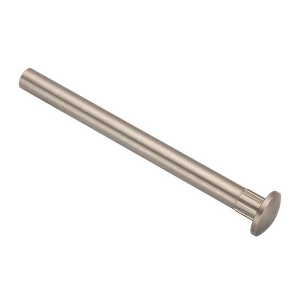Arch Barrel, #8-32, 3 in Brl Lg, 1/4 in Brl Dia, 18-8 Stainless Steel Plain